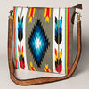 ADBGA278 American Darling Southwestern Woven Saddle Blanket Crossbody Bag