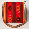 ADBGA278 American Darling Southwestern Woven Saddle Blanket Crossbody Bag