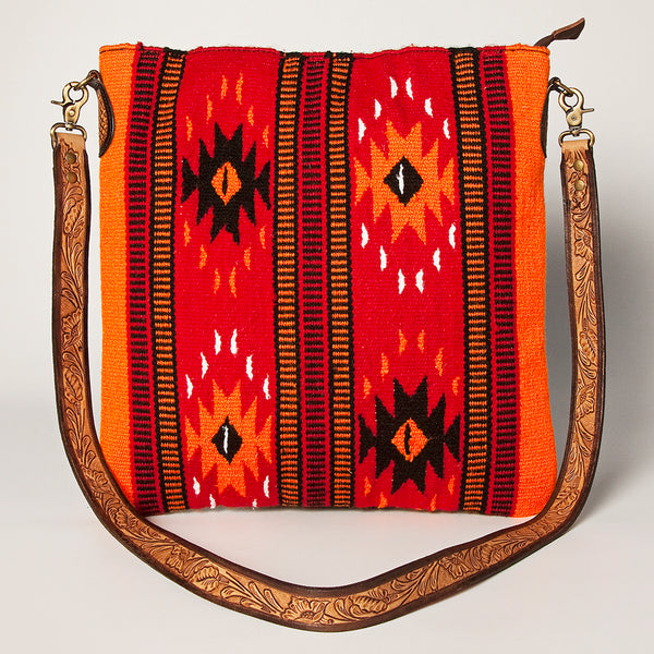 ADBGA278 American Darling Southwestern Woven Saddle Blanket Crossbody Bag