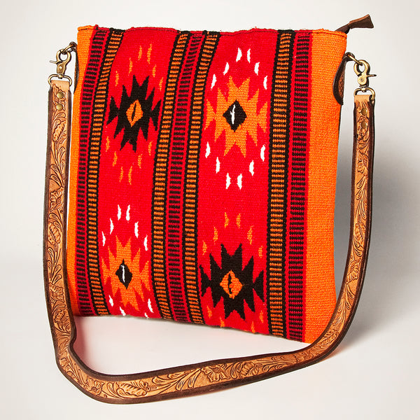 ADBGA278 American Darling Southwestern Woven Saddle Blanket Crossbody Bag