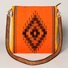 ADBGA278 American Darling Southwestern Woven Saddle Blanket Crossbody Bag