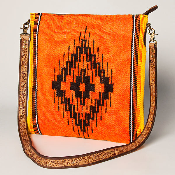 ADBGA278 American Darling Southwestern Woven Saddle Blanket Crossbody Bag