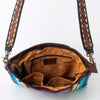 ADBGA278 American Darling Southwestern Woven Saddle Blanket Crossbody Bag