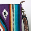 ADBGA278 American Darling Southwestern Woven Saddle Blanket Crossbody Bag