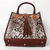 ADBGA279 American Darling Tote Bag Hair-On Cowhide Genuine Leather Hand Tooled
