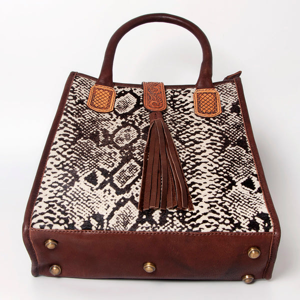 ADBGA279 American Darling Tote Bag Hair-On Cowhide Genuine Leather Hand Tooled