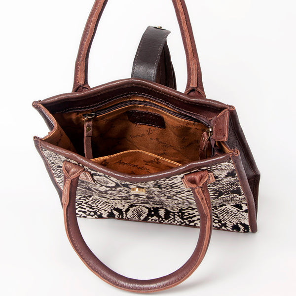 ADBGA279 American Darling Tote Bag Hair-On Cowhide Genuine Leather Hand Tooled
