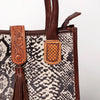 ADBGA279 American Darling Tote Bag Hair-On Cowhide Genuine Leather Hand Tooled
