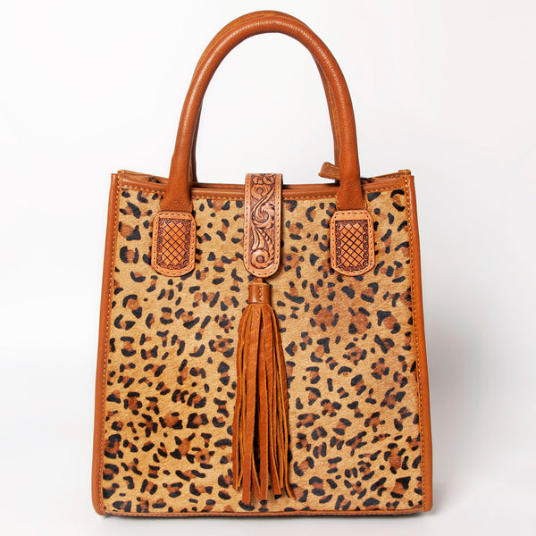 ADBGA279 American Darling Tote Bag Hair-On Cowhide Genuine Leather Hand Tooled
