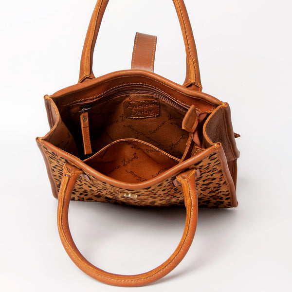 ADBGA279 American Darling Tote Bag Hair-On Cowhide Genuine Leather Hand Tooled