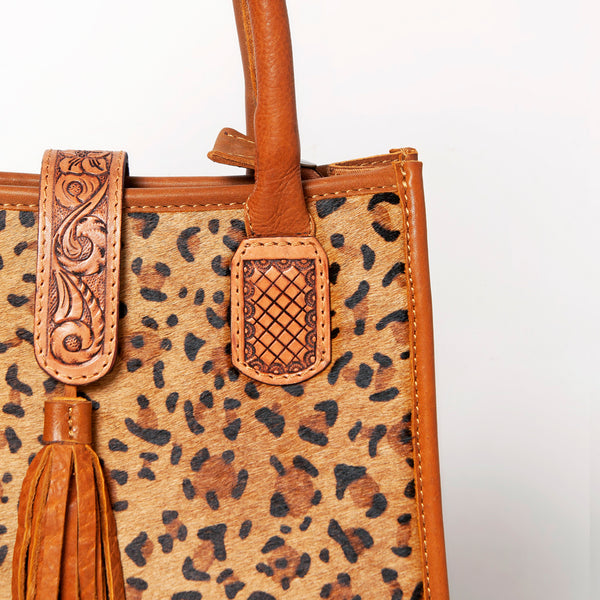 ADBGA279 American Darling Tote Bag Hair-On Cowhide Genuine Leather Hand Tooled