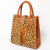 ADBGA279 American Darling Tote Bag Hair-On Cowhide Genuine Leather Hand Tooled