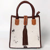 ADBGA279 American Darling Tote Bag Hair-On Cowhide Genuine Leather Hand Tooled