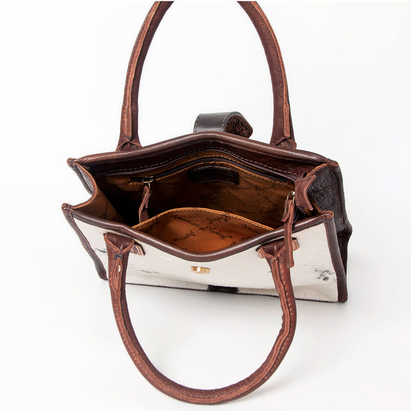 ADBGA279 American Darling Tote Bag Hair-On Cowhide Genuine Leather Hand Tooled