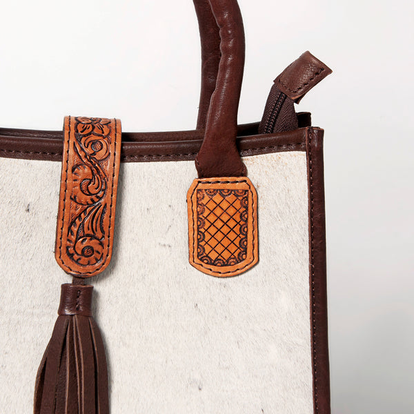 ADBGA279 American Darling Tote Bag Hair-On Cowhide Genuine Leather Hand Tooled