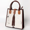 ADBGA279 American Darling Tote Bag Hair-On Cowhide Genuine Leather Hand Tooled