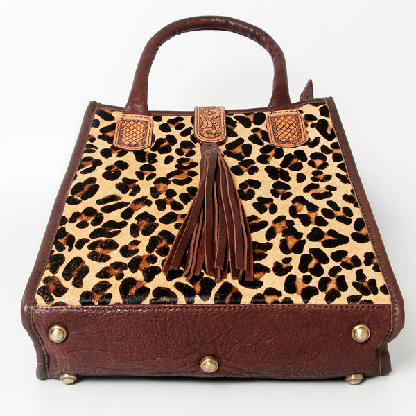 ADBGA279 American Darling Tote Bag Hair-On Cowhide Genuine Leather Hand Tooled