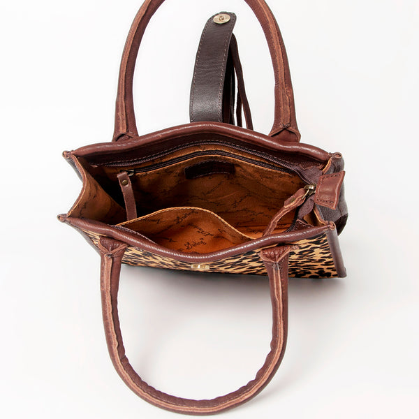 ADBGA279 American Darling Tote Bag Hair-On Cowhide Genuine Leather Hand Tooled