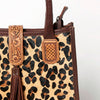 ADBGA279 American Darling Tote Bag Hair-On Cowhide Genuine Leather Hand Tooled