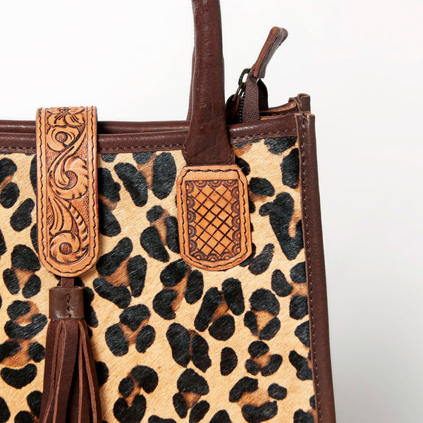 ADBGA279 American Darling Tote Bag Hair-On Cowhide Genuine Leather Hand Tooled