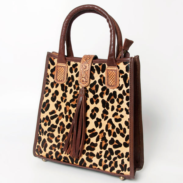 ADBGA279 American Darling Tote Bag Hair-On Cowhide Genuine Leather Hand Tooled