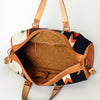 ADBG870 American Darling Hand Tooled Leather & Woven Saddle Blanket Western Duffel Bag