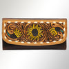 ADBGM102 Western Floral Tooled Leather Crossbody - by American Darling