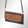 ADBGM102 Western Floral Tooled Leather Crossbody - by American Darling