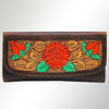 ADBGM102 Western Floral Tooled Leather Crossbody - Boho Rodeo Clutch