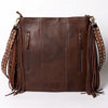 ADBGA289 American Darling Fringed Hand Woven Saddle Blanket Large Cross body Bag
