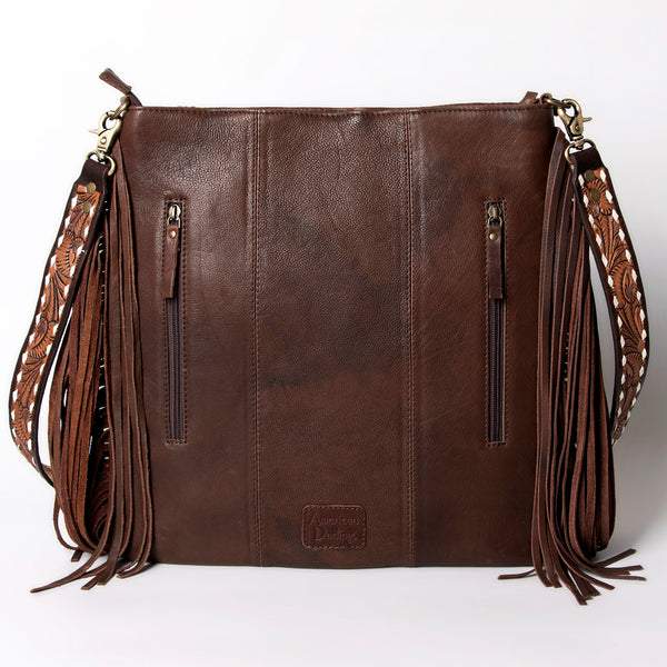 ADBGA289 American Darling Fringed Hand Woven Saddle Blanket Large Cross body Bag