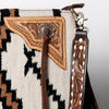 ADBGA289 American Darling Fringed Hand Woven Saddle Blanket Large Cross body Bag
