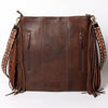 ADBGA289 American Darling Fringed Hand Woven Saddle Blanket Large Cross body Bag