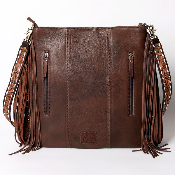 ADBGA289 American Darling Fringed Hand Woven Saddle Blanket Large Cross body Bag