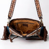 ADBGA289 American Darling Fringed Hand Woven Saddle Blanket Large Cross body Bag