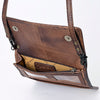 ADBG877 American Darling Hand Woven Saddle Blanket Western Leather Crossbody with YKK Zipper