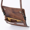 ADBG877 American Darling Hand Woven Saddle Blanket Western Leather Crossbody with YKK Zipper