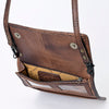 ADBG877 American Darling Hand Woven Saddle Blanket Western Leather Crossbody with YKK Zipper