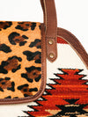 ADBG881B American Darling Western Tote Bag with Hair-On Cowhide and Hand Woven Saddle Blanket