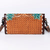 ADBG889 American Darling Hand Tooled Leather Wallet | Western Tooled Crossbody Wallet