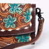 ADBG889 American Darling Hand Tooled Leather Wallet | Western Tooled Crossbody Wallet