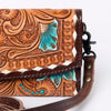 ADBG889 American Darling Hand Tooled Leather Wallet | Western Tooled Crossbody Wallet