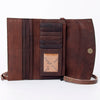 ADBG889 American Darling Hand Tooled Leather Wallet | Western Tooled Crossbody Wallet