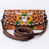 ADBG889 American Darling Hand Tooled Leather Wallet | Western Tooled Crossbody Wallet