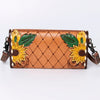 ADBG889 American Darling Hand Tooled Leather Wallet | Western Tooled Crossbody Wallet