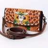 ADBG889 American Darling Hand Tooled Leather Wallet | Western Tooled Crossbody Wallet