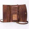 ADBG889 American Darling Hand Tooled Leather Wallet | Western Tooled Crossbody Wallet