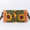 ADBG889 American Darling Hand Tooled Leather Wallet | Western Tooled Crossbody Wallet