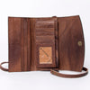 ADBG889 American Darling Hand Tooled Leather Wallet | Western Tooled Crossbody Wallet