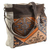 LC-KB302 Large Crossbody Upcycled Canvas Ladies Bag